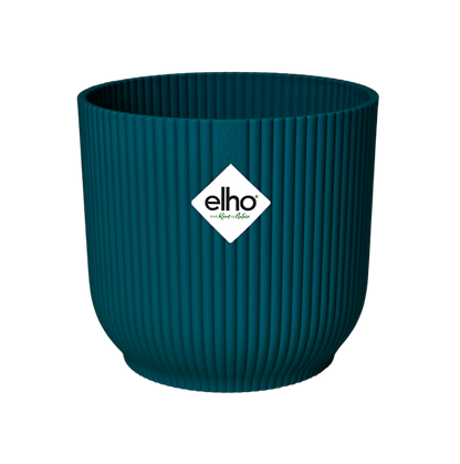 Elho Vibes Fold Round Deep Blue Planter 22 cm