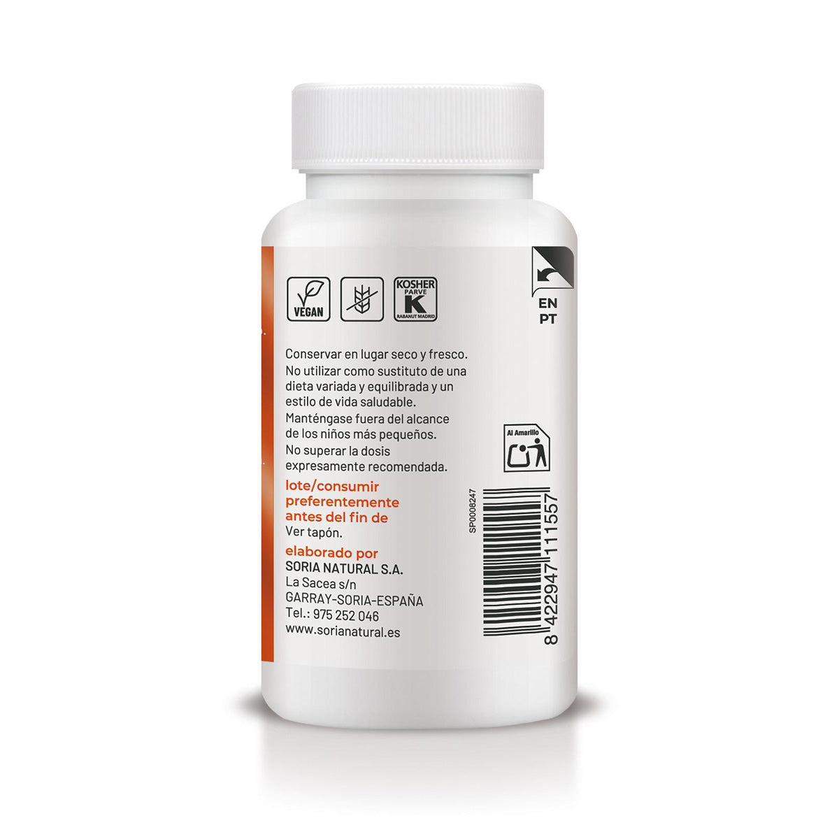 Witamina C bezkwasowa o przedłużonym uwalnianiu, Soria Natural, 60 tabletek