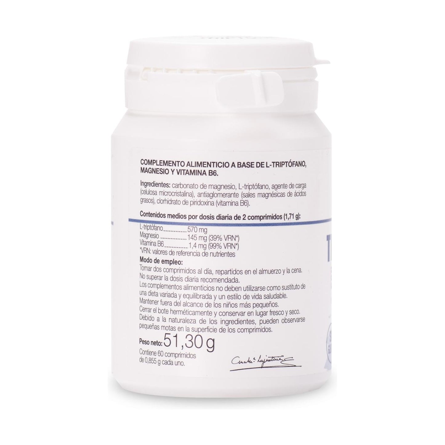 Tryptofaan met melatonine, magnesium en vitamine B6 Ana María la Justicia, 60 tabletten