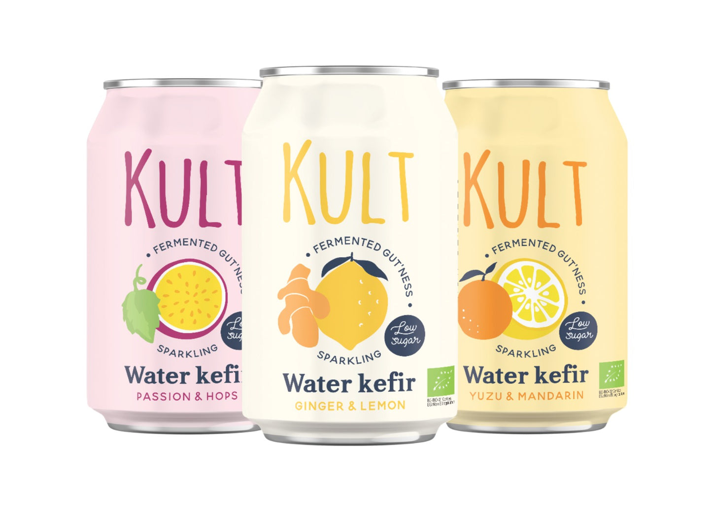 KULT Ginger Lemon Kefir Water 330 ml