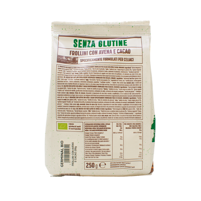 Biscotti d'avena senza glutine con cacao Germinal Bio 250 g