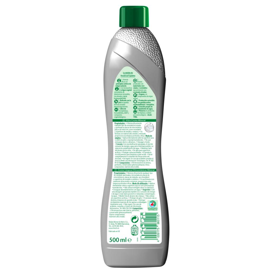 Crema detergente per vetroceramica con minerali Eco Frosch 500 ml