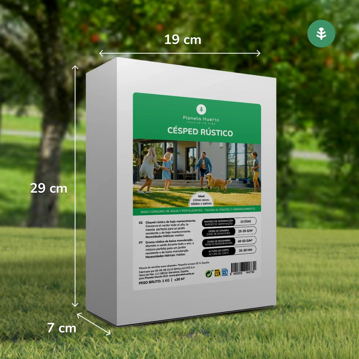 Powtarzające się nasiona traw Planeta Huerto 1 kg