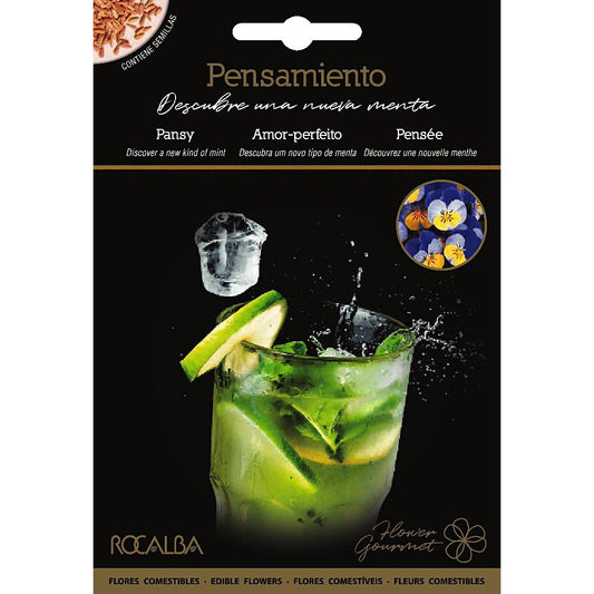Rocalba edible pansy flower seeds