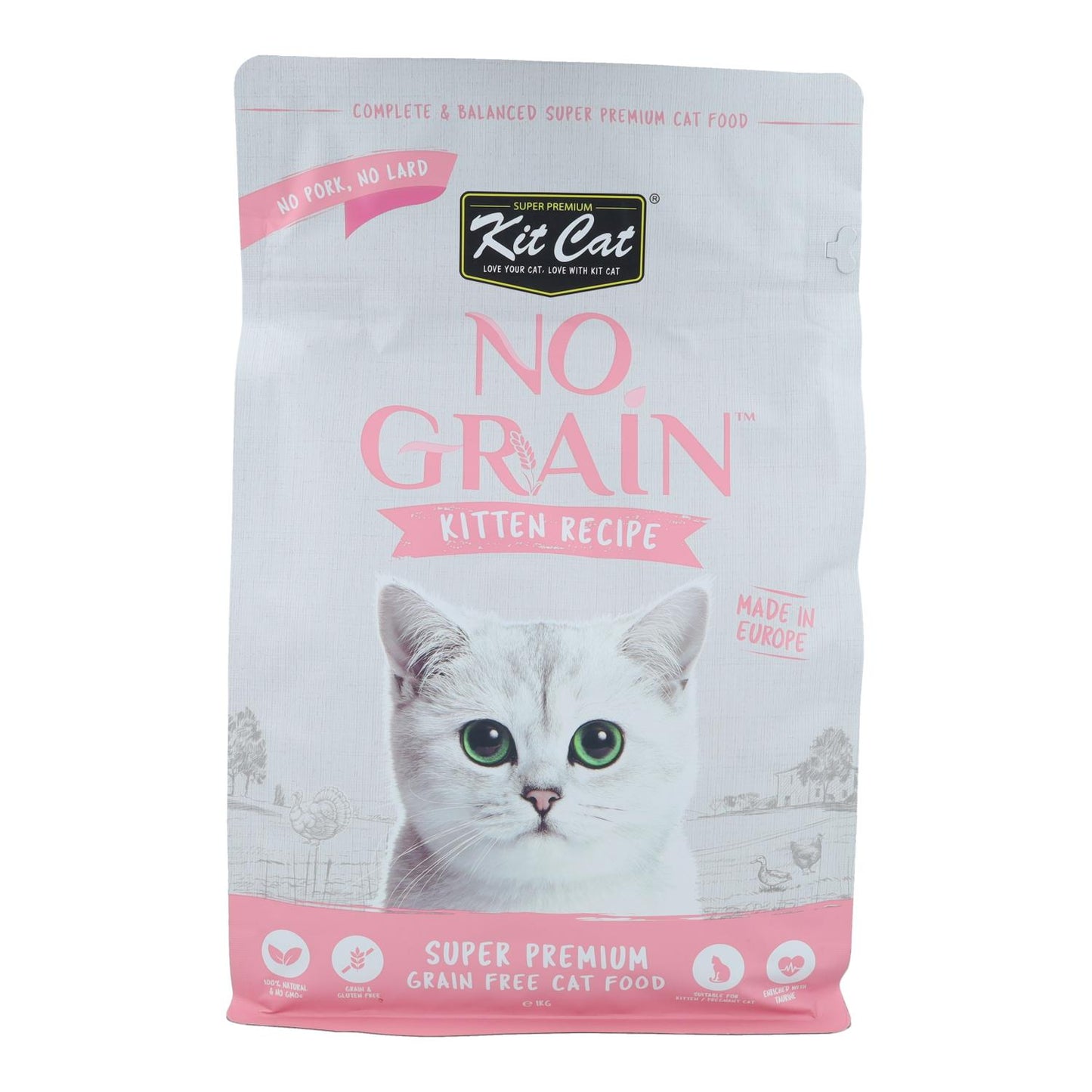 Cat No Grain Cat Food Kit - Kitten Recipe 1 kg Natural feed for kittens