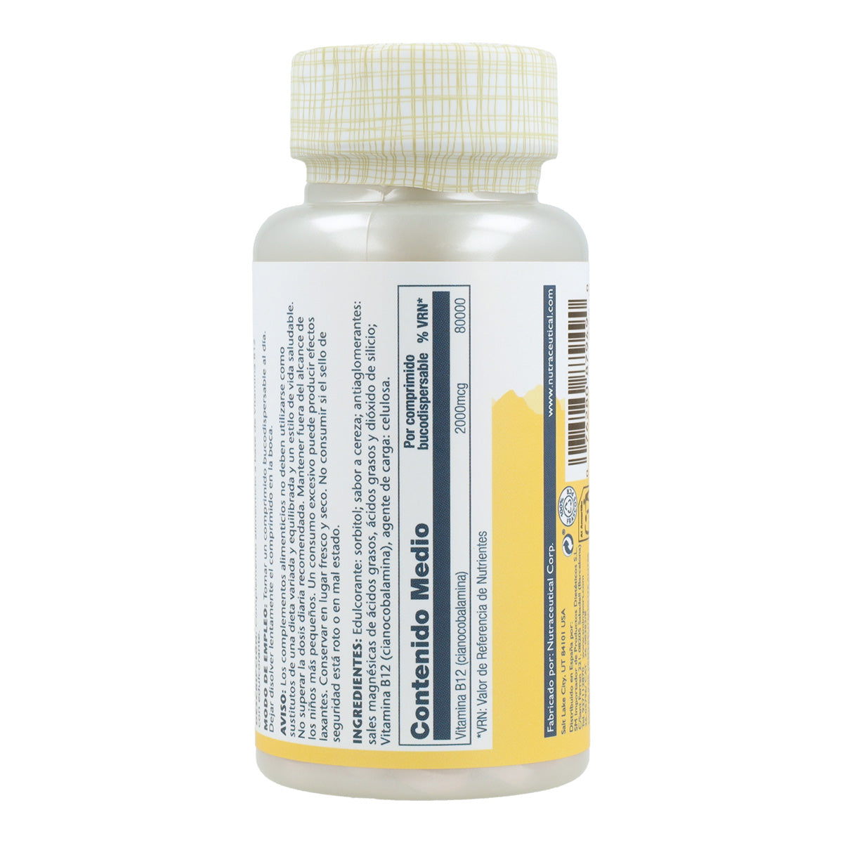 Solaray Vitamine B-12 2000 mcg 90 tabletten