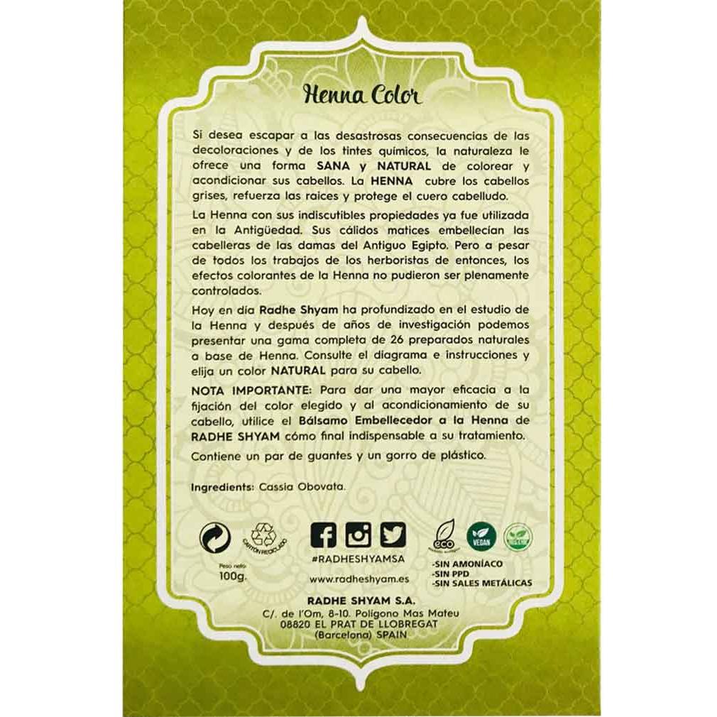 Neutralna henna w proszku Radhe Shyam 100 g