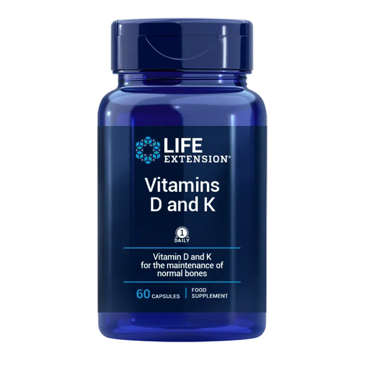 Vitamine D & K, Life Extension 60 capsule