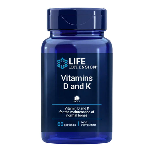 Vitamins D & K, Life Extension 60 capsules