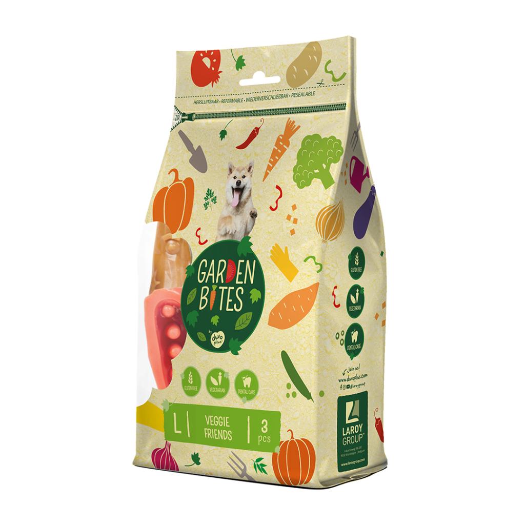 Garden Bites Veggie Friends Dog Snack L 3 pcs Duvo