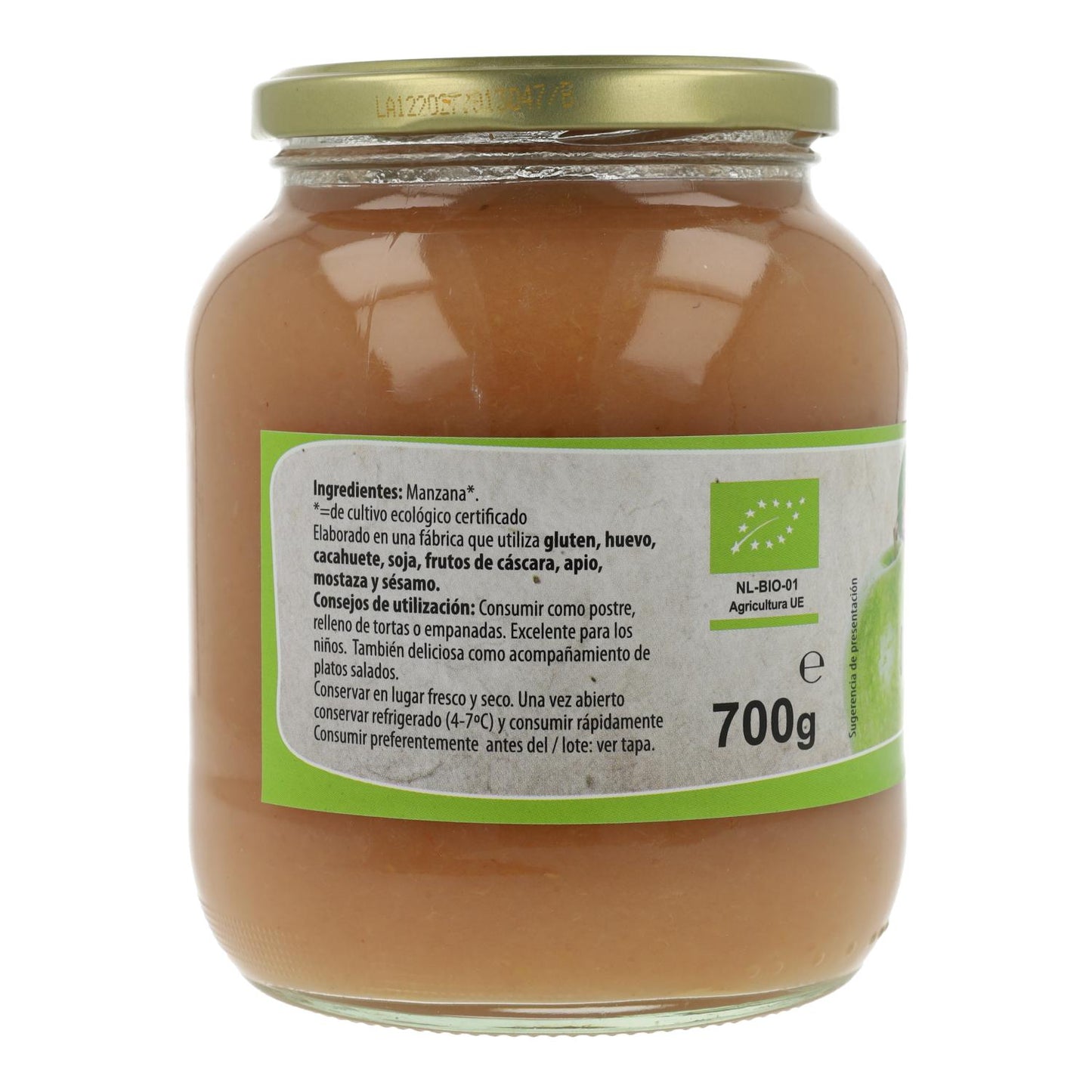 Natursoy organic apple compote 720 ml