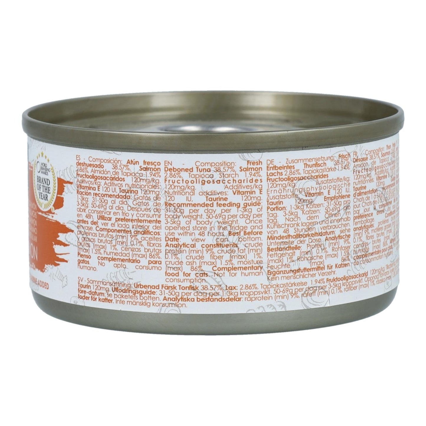 Kit Cat Lata Gravy - Tonno e salmone 70 g Cibo umido per gatti in salsa