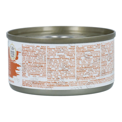 Kit Cat Lata Gravy - Tonno e salmone 70 g Cibo umido per gatti in salsa