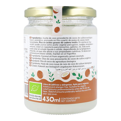 Opakowanie 2x Olej kokosowy z pierwszego tłoczenia ECO Planet Orchard 500 ml