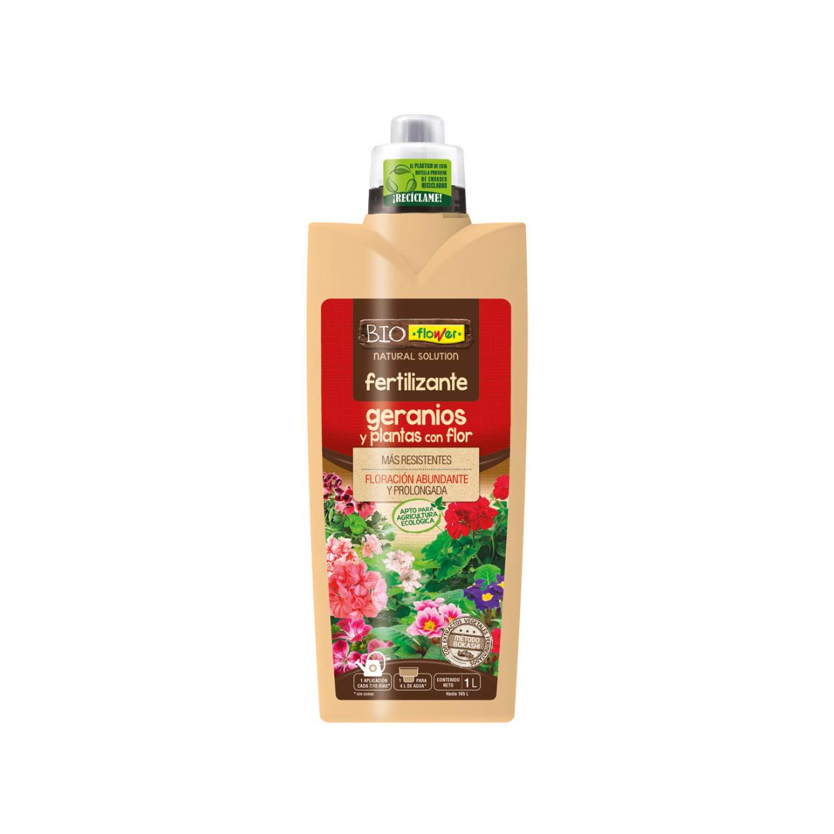 Nawóz do pelargonii i roślin kwiatowych Bokashi BioFlower 1 l