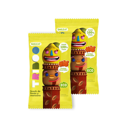 Pack of 2 Eco Apple and Lemon Snacks 25 g, Triboo