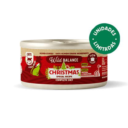 Burk med BARF-jultidning för katter Wild Balance 120 g