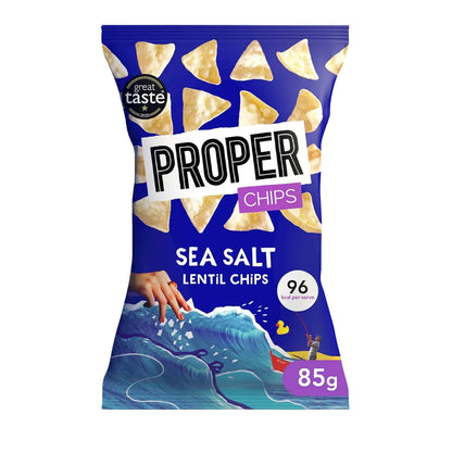 Linsnachos med havssalt Proper 85 g