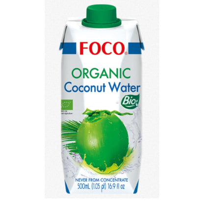 Ren kokosvatten, 100 % naturlig Foco 500 ml