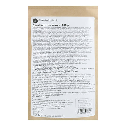 Erdnuss mit Wasabi Planeta Huerto 250gr