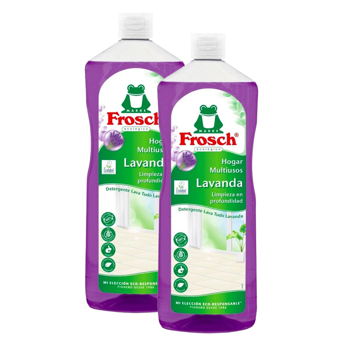 2x Frosch multifunctionele lavendelreiniger 1 l