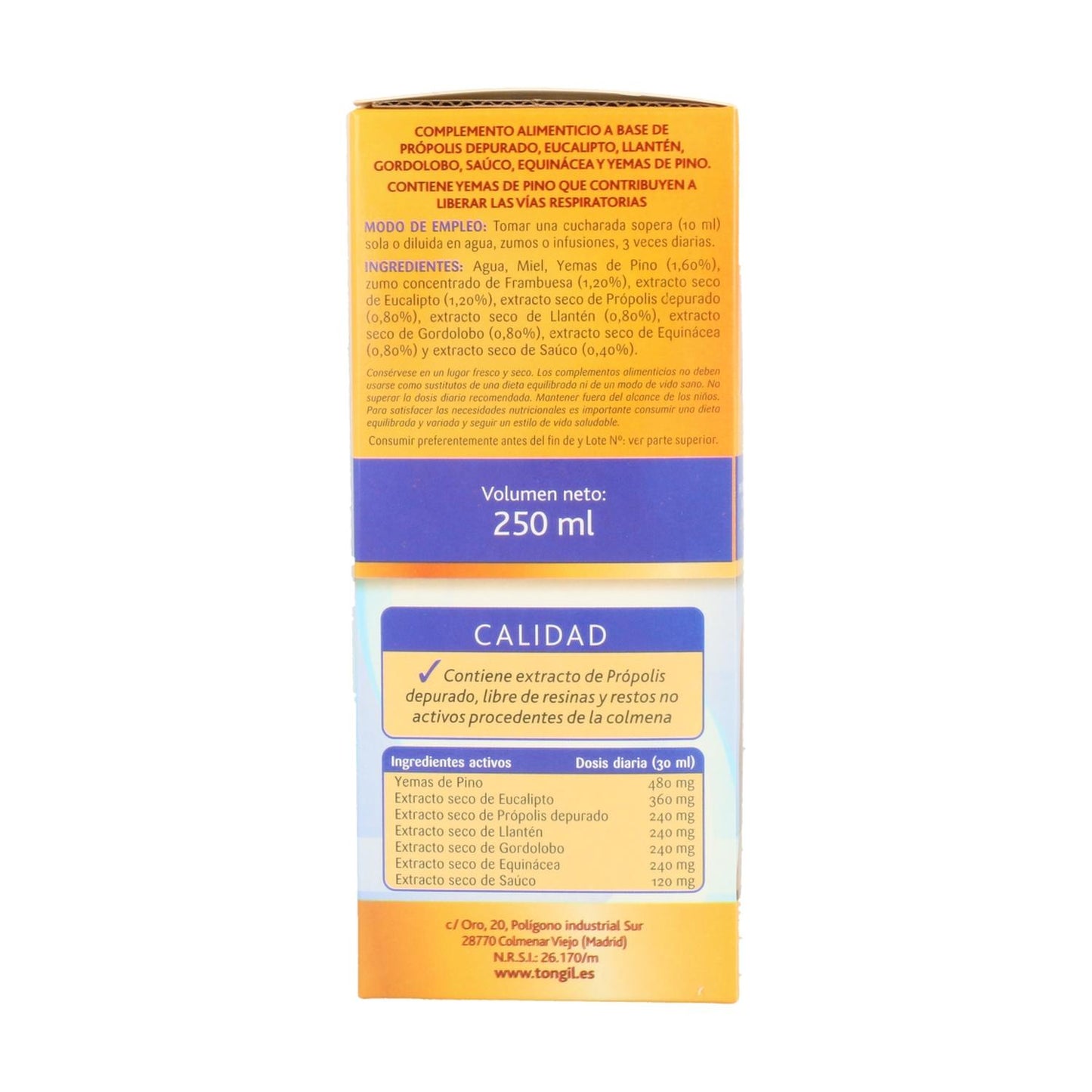 Syrop Apicol z ekstraktem z propolisu Tongil 250 ml