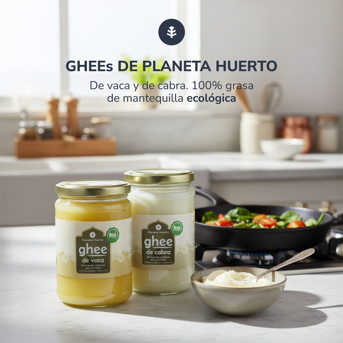 Pack 2x Ghee clarified butter ECO Planet Orchard 350 gr
