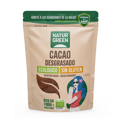 Avfettad kakao Bio Naturgreen 225 g