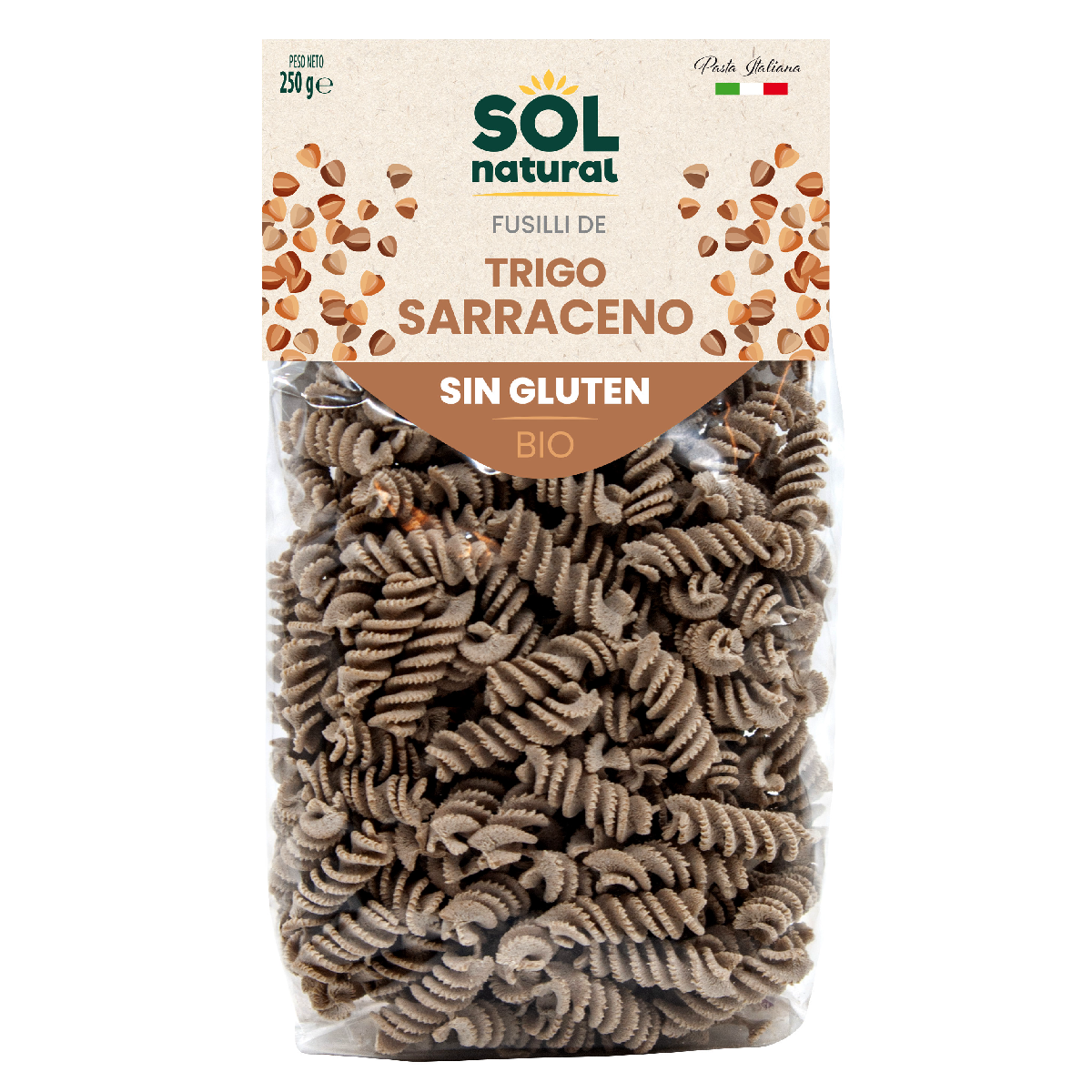 Sol Natural Organic Gluten-Free Buckwheat Fusilli 250 g