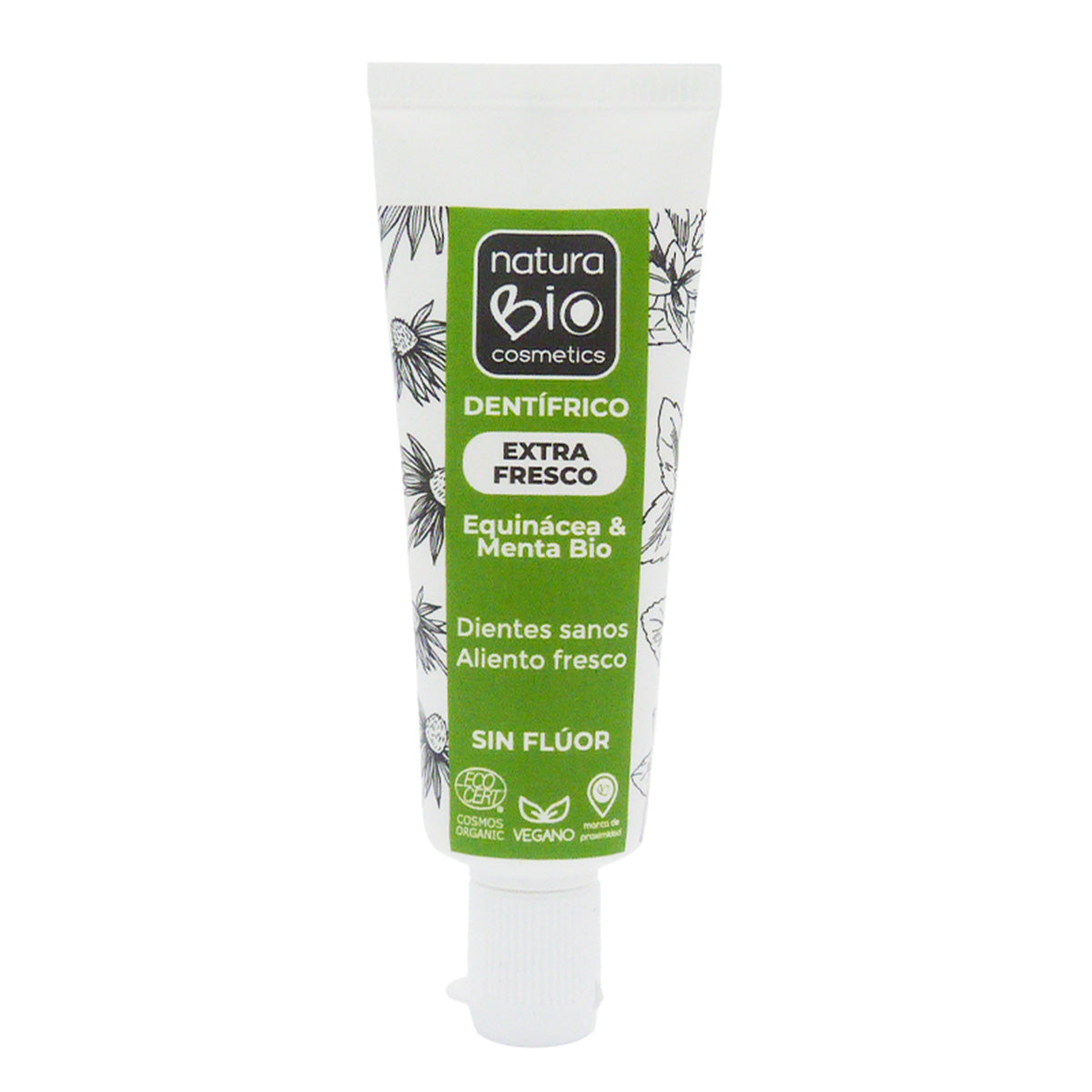 Extra frische Zahnpasta 25 ml Echinacea & Minze Bio ohne Fluorid NaturaBIO