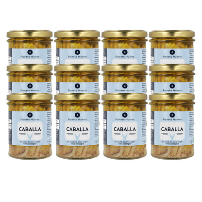 12-pack Makrill i extra jungfruolja ECO Planeta Huerto 190 g