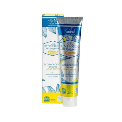 Officina Naturae certified organic natural lemon toothpaste 75 ml