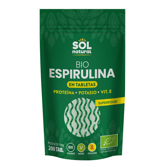 Spirulina w tabletkach bio Sol Natural 200 szt.