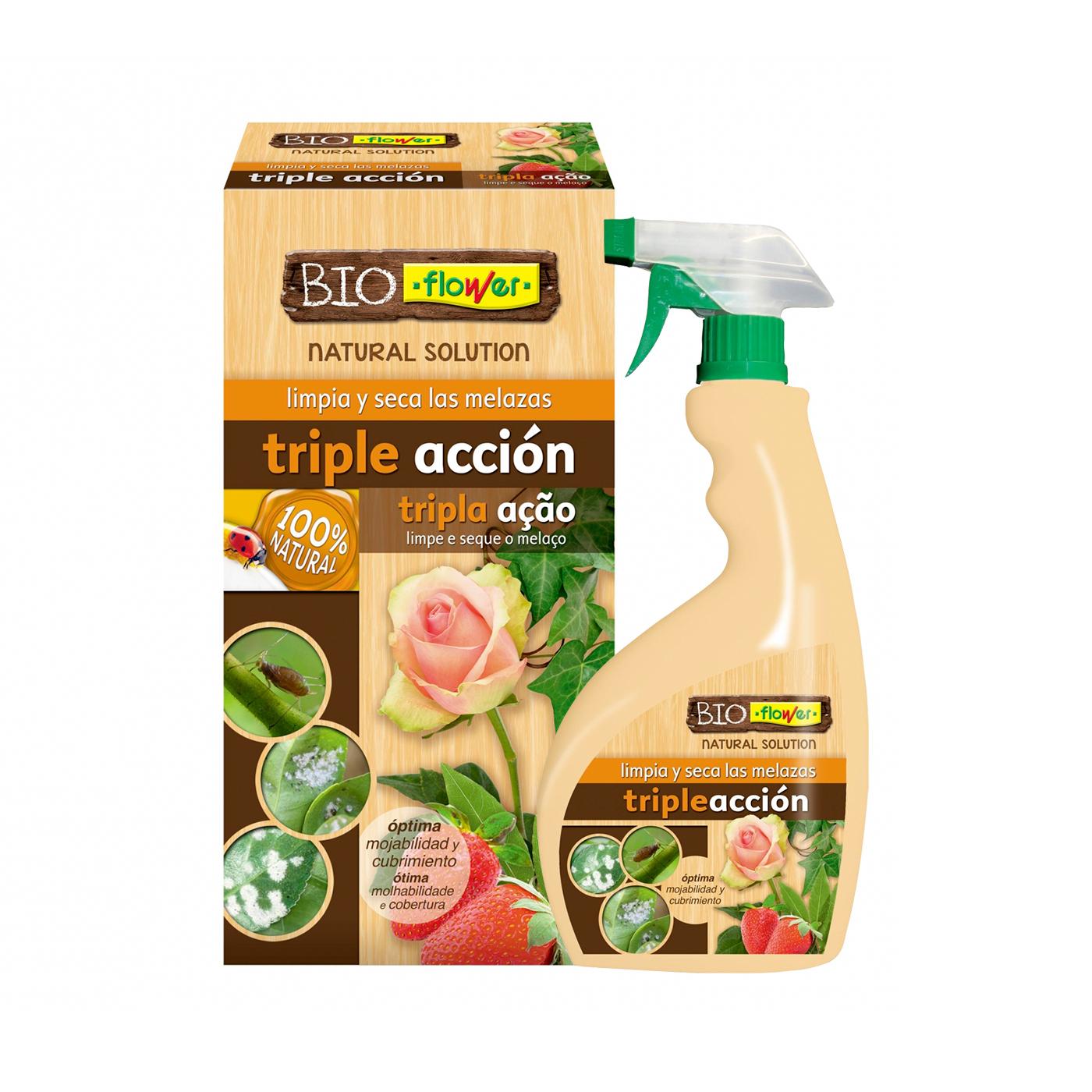 Dreifachwirkung gegen Insekten, Mehltau und Pilze BioFlower Gebrauchsfertig