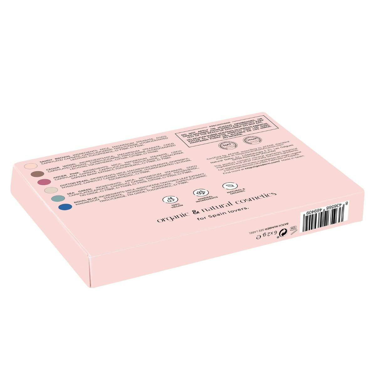 Palette d'ombres à paupières Tropical Dream (végan) Geoderm 12 g