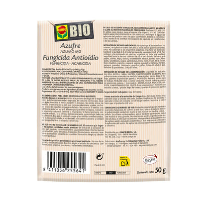 Compo Bio Fungicida acaricida Zolfo Antiodio 50 g