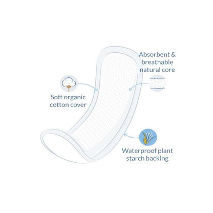 Natracare postpartum pads 10 pcs