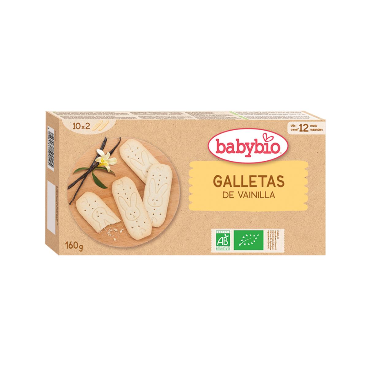Bio-Kekse für Babys Wachstum Vanille Babybio 160 g