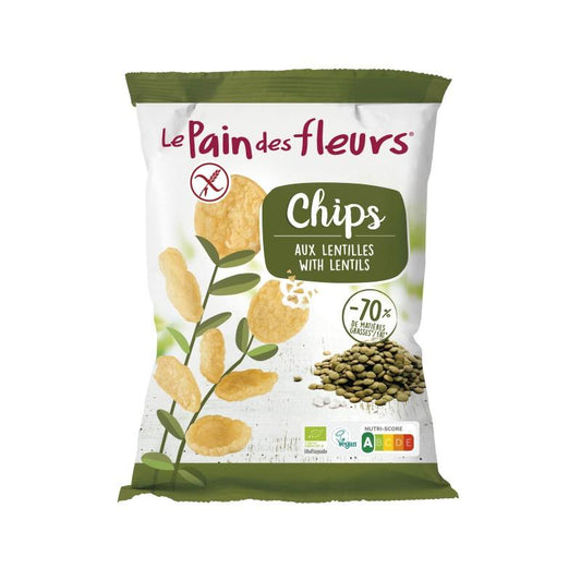 Glutenfreie Linsen-Chips Le Pain des Fleurs 50 g