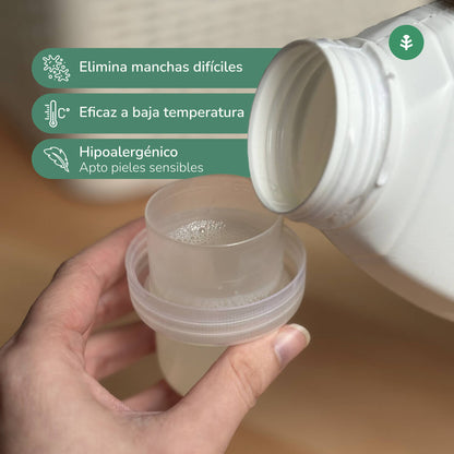Detergente Líquido Ropa Eco  Aroma natural a ropa limpia Planeta Huerto  5 Litros
