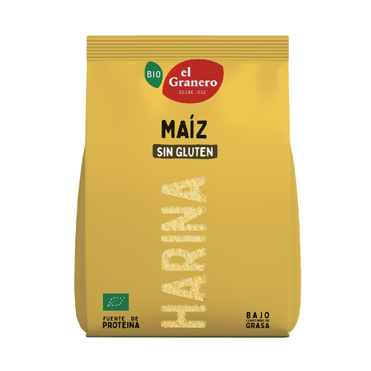 Glutenfri ekologisk majsmjöl El Granero 500 g