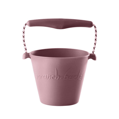 Scrunch Pastel Pink Silicone Beach Bucket
