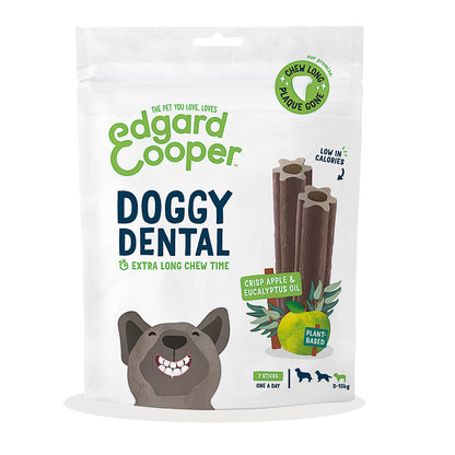 Doggy Dental per cani di piccola taglia mela ed eucalipto Edgard Cooper 7 stick