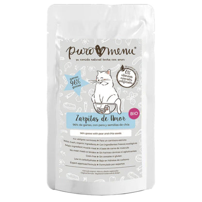 Mokra karma Barf dla kotów Zarpitas de amor BIO (gęś) Puromenu 100 g