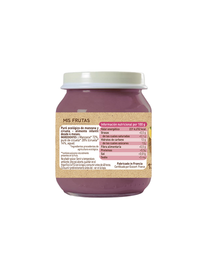 Potje appel en pruim Babybio 130 g