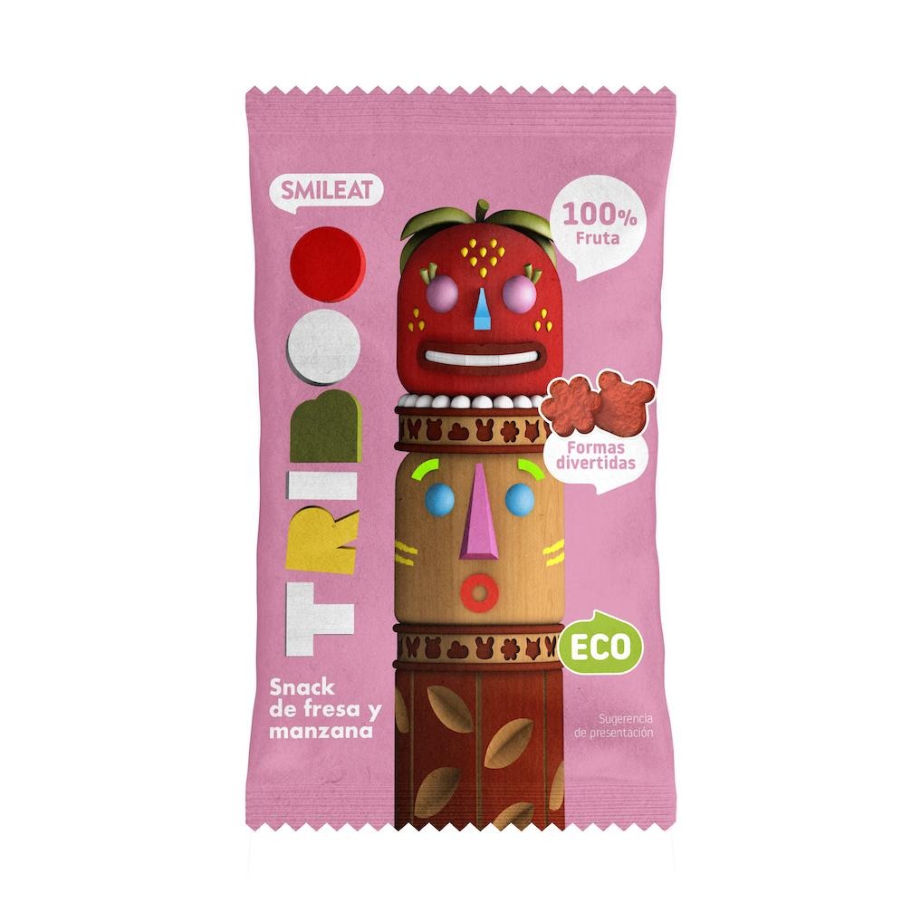 Zestaw 15x przekąski truskawkowe i jabłkowe ECO 25 g, Triboo