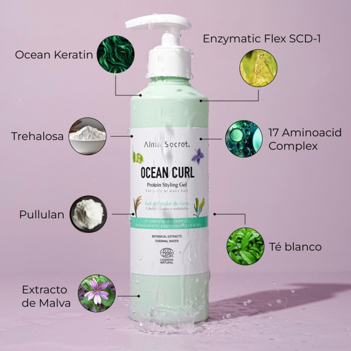 Lockdefinierande gel Ocean Curl, Alma Secret, 250 ml