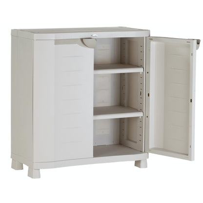 90 cm Space Saver Plastiken Beige Half Wardrobe (Refurbished)