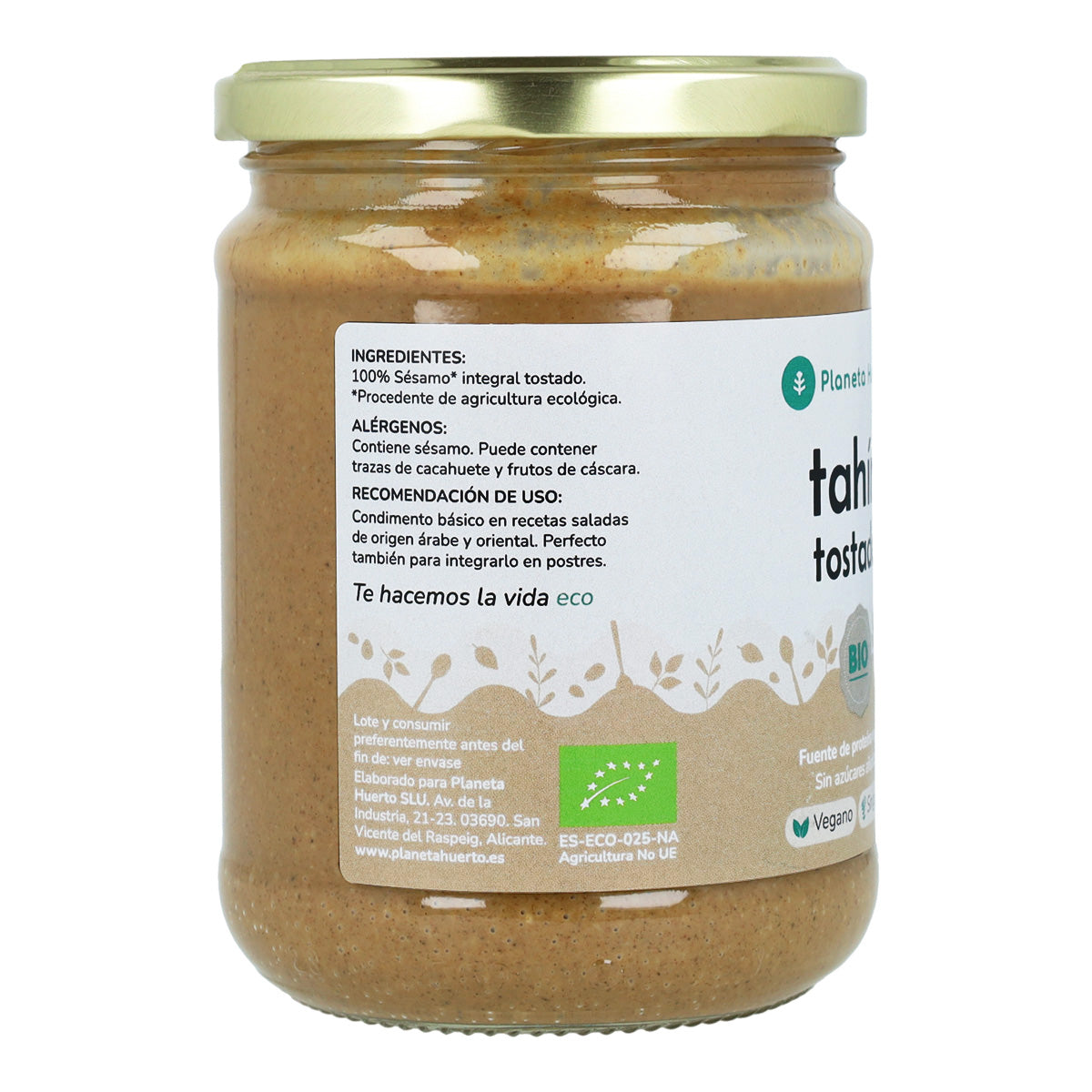 Tahini di sesamo tostato ECO Planeta Huerto 350 g