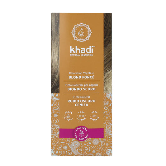 Natuurlijke donkerblonde asblonde haarverf Khadi 100 g